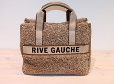 Moumoute RIVE GAUCHE Siganture Bag Handtasche Schultertasche Fell Logo - Neu !