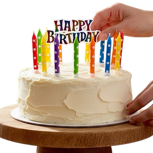 Tortendeko kerzen geburtstag - tortendeko,