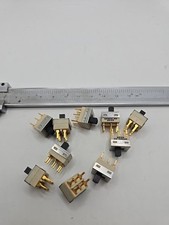 10 Stück Apem 2_A3 GH49 Schiebeschalter On-Off-on 6 Pole 3 STELLUNGEN KL20-47