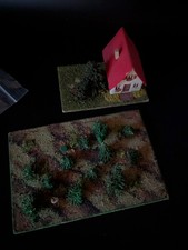 HAUS H0, von RS SPITALER aus den frühen 50er Jahren + mehrere Bäume