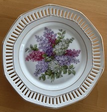 SCHUMANN Durchbruchteller 6 tlg. Teller Dessertteller Motiv Flieder