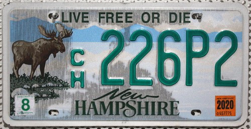 New hampshire nummernschild - new,
