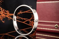 Cartier Love Armreif Armband Bracelet Neues Modell in Weißgold 750 Gr 16 Schmuck
