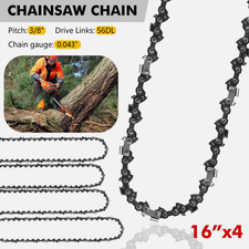 4x Sägekette 16" 40cm 56TG