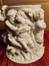 capodimonte vase weißes Porzellan sehr selten, leider defekt