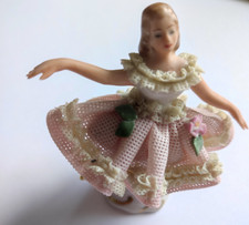 Porzellanfigur, Ballerina, Sandizell Dresden, Höhe ca. 8,5 cm, Krone N, Zahl 453