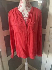 Marie Lund Bluse Rot Gr 40