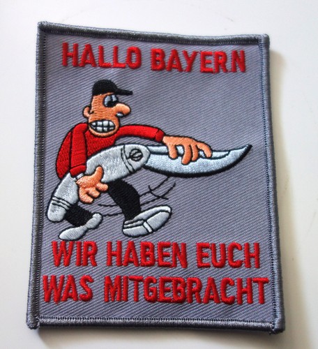Anti bayern patch bügelbild - anti,