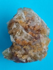 Fluorit mit Quarz aus dem Steinbruch Bögel Dörfel/Frohnau  Erzgebirge