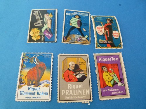 Reklamemarke riquet - 6x,