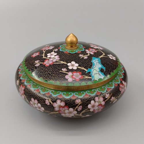 Cloisonne schmuckschale mit - cloisonne,