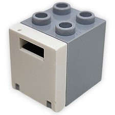 Lego Container Schrank Box 2x2x2 4345 Grau Tür 4346 Weiß Star Wars City Ersatz