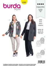 Burda Style Schnittmuster - Blazer - Taillenblende aus dehnb. Material - Nr.6393
