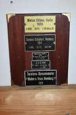 Konvolut Altes Blechschilder/Firmenschilder 1914-1930,Original,Maschinenbau,Top!