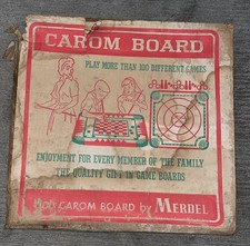 Vintg 1960s Carrom Wood Game
