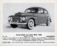 109/52 SAMMELBILD OLDTIMER AUTO FAHRZEUG SCHWEDEN VOLVO 444