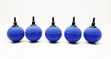 AquaOne Aquarium Luftausströmer Kugel Größe 5cm blau Sauerstoffstein 5 Stk