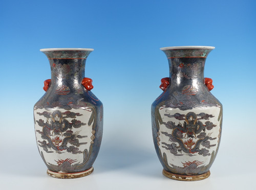 Zwei asiatische bodenvasen - zwei,