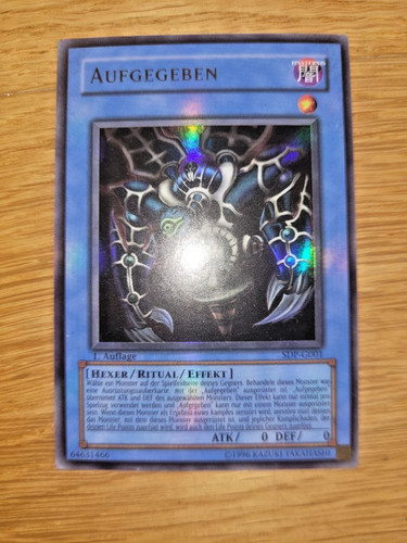 Aufgegeben sdp g001 - yu-gi-oh!,