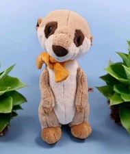 NICI Erdmännchen mit Schal 35 cm Groß Stofftier Plüsch Top Zustand