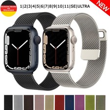 Magnet Armband Milanaise für Apple Watch 1-7 8 9 10 11 SE ULTRA Edelstahl iWatch