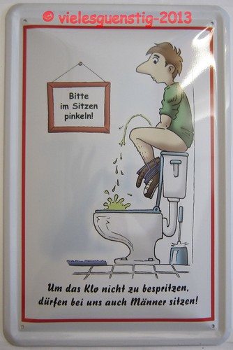 Blechschild 20x30 spruch - 20x30,