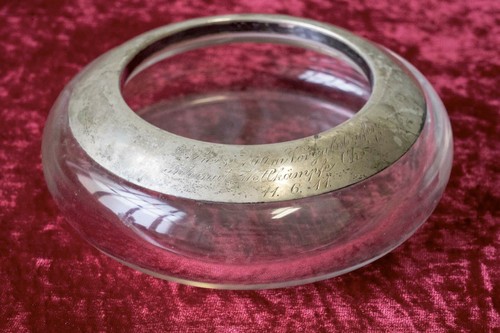 Antike glas schale 800er - antike, glas-schale,800er