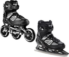 2in1 Inlineskates/Schlittschuhe Raven Advance Big Wheels verstellbar Neu!