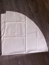 Edle Tischdecke, ivory, dezent, oval, 160x170 cm – Weihnachtstisch, Luxorette