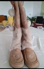 Peter Kaiser Stiefel Boots Leder Fell 38 Mit Karton Np 225 € eskimo