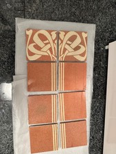 8 x Stück Jugendstil Fliesen