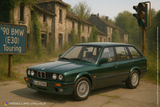 1:18 Norev - 1990 BMW 325i (E30) Touring Grün - Ersatzteile - Spare Parts