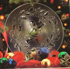 Weihnachtsteller Glas