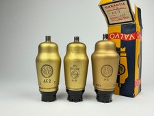 3x AK2 Röhre NOS Valvo & Philips Oszillator Mischer Röhrenradio Valve neu