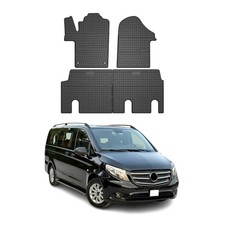 OMAC Gummi Fußmatten für Mercedes Vito W447 2014-2025 Automatten Schwarz 4x