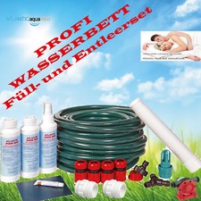 Profi Wasserbett Schlauchset Füllset und Entleerset mit Pumpe Sorglospaket