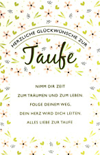 columba Grußkarte Taufe