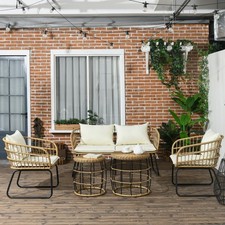 Outsunny 5 tlg. Rattan