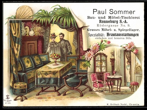Lithographie ronneburg bau - ronneburg,, bau-
