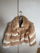 Echte Fell/Pelzjacke (wahrscheinlich) Kanin Gr M (38/40)