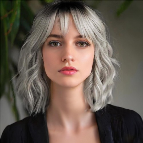 Elegante kurze bob perücke - kurze, in