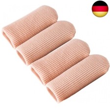 4pcs Adjustable Cuttable Gel Zehenkappen and Fingerkappe Lined Gel zehenkappen