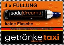 4x FÜLLUNG CO2 Zylinder Soda