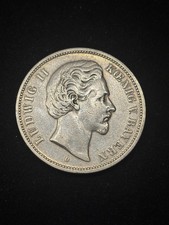 5 Mark Ludwig II. König Von Bayern 1877 D Kaiserreich Silber