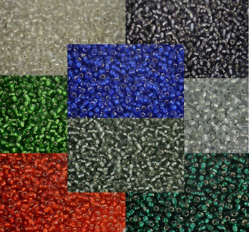 Silber gefütterte rocailles - silber,