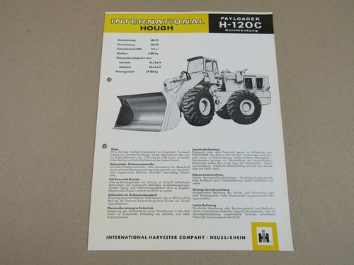 Prospekt ihc payloader 120c - ihc, h-120c