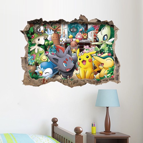 Pokemon wandtattoo aufkleber - wandtattoo,