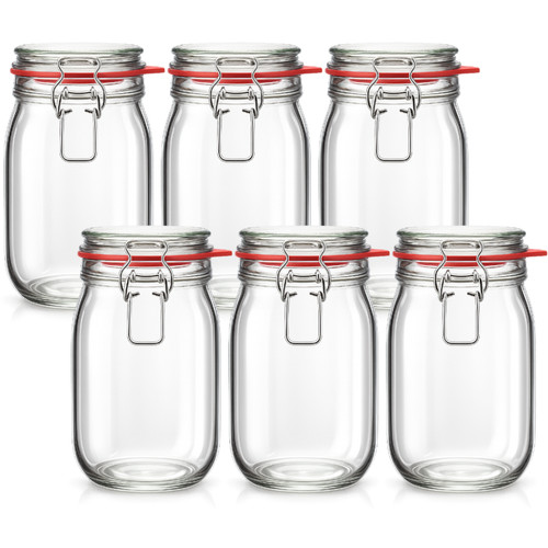 6er set vorratsgläser mit - set,