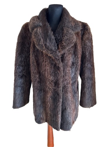 Damen echt fell nutria jacke - nutria,
