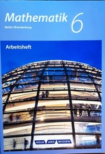 Mathematik 6  Verlag Volk und Wissen Arbeitsheft mit Lösungen